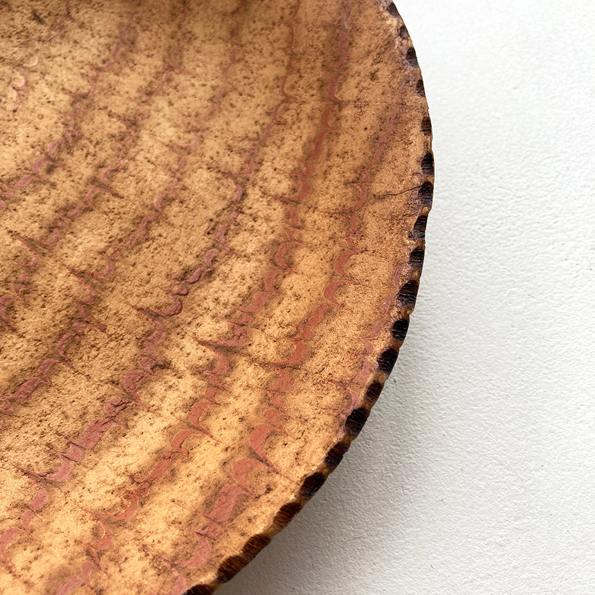 Slipware Plate w/ Urushi Lacquer 21cm II