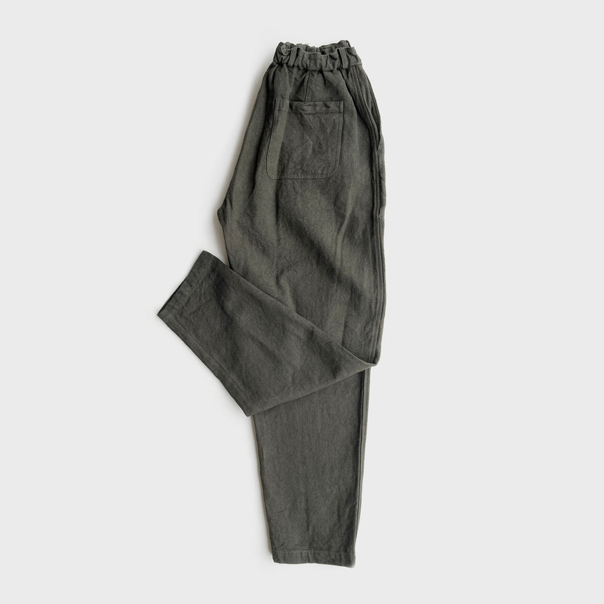 Mittan - Flax Ramie Long Trousers, Khaki (Unisex)
