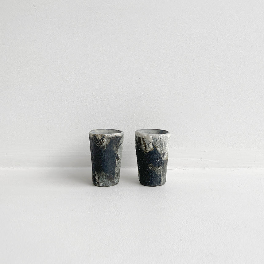 Tea/Sake Cups - Drawing Black