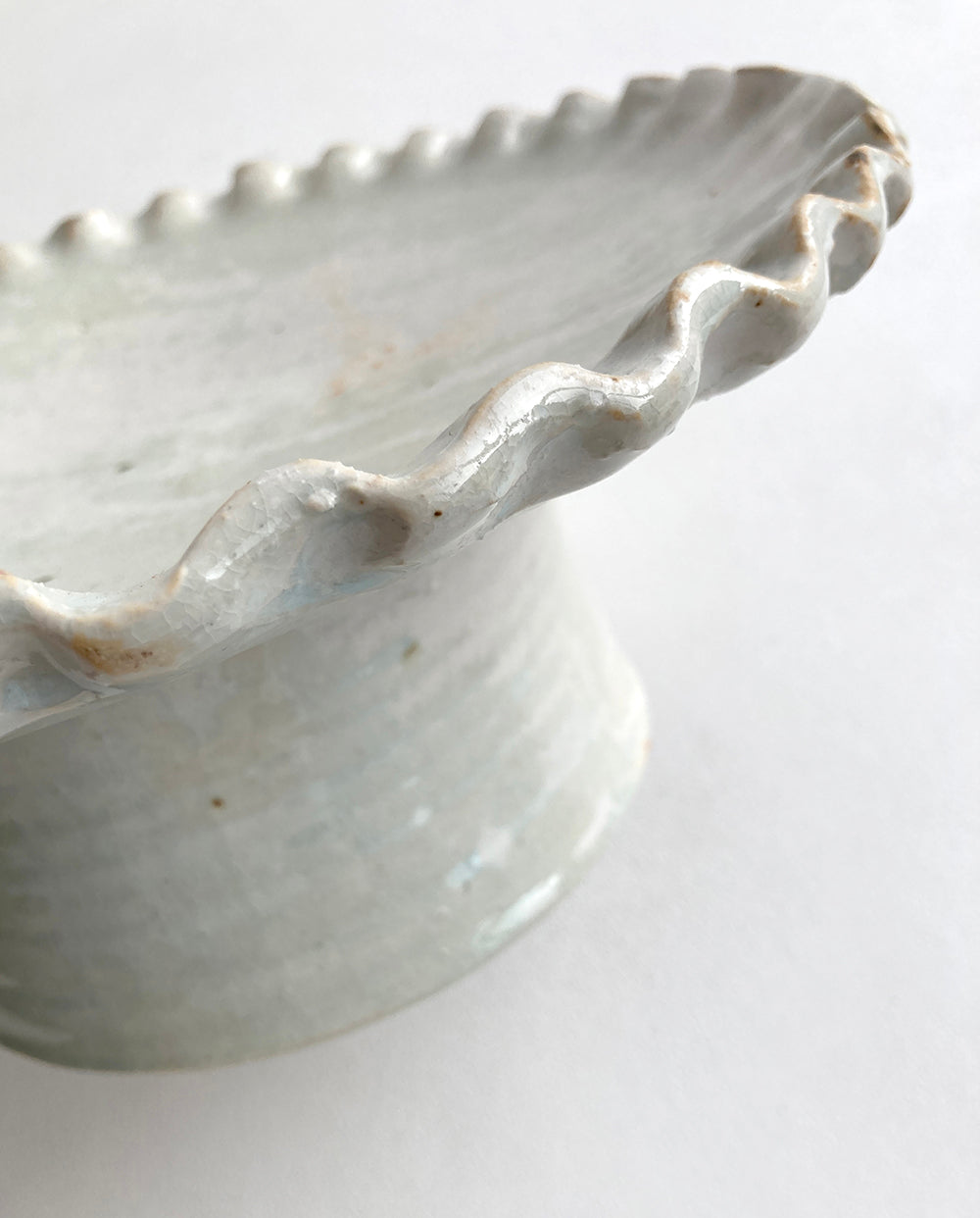 Wave Footed Serving Plate Momosan Shop