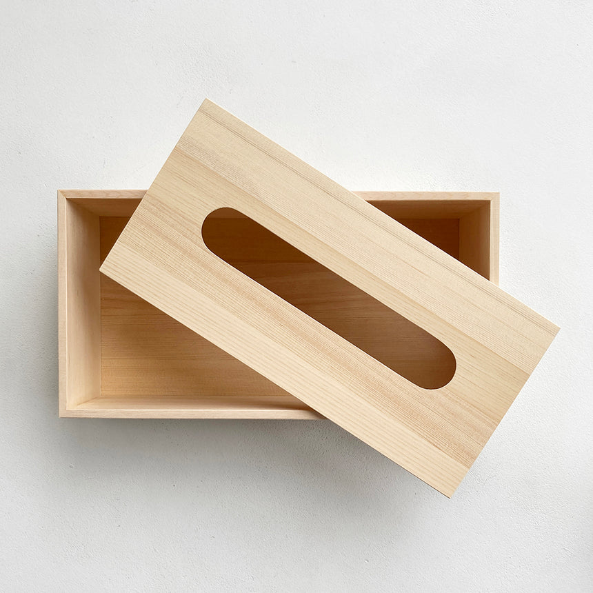 Hinoki Wood Tissue Box