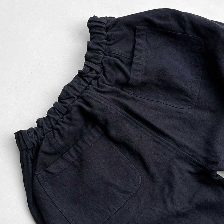 Mittan - Flax Ramie Long Trousers, Navy (Unisex)