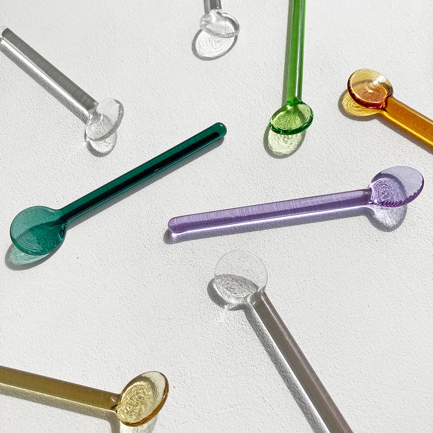 Glass Spoons by Max Frommeld