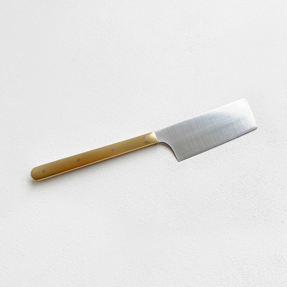 Azmaya Brass & Steel Cheese Knife