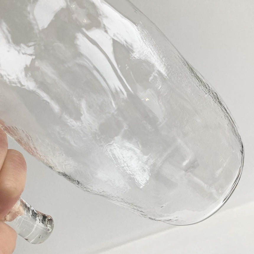 Texture Glass Jug w/Handle