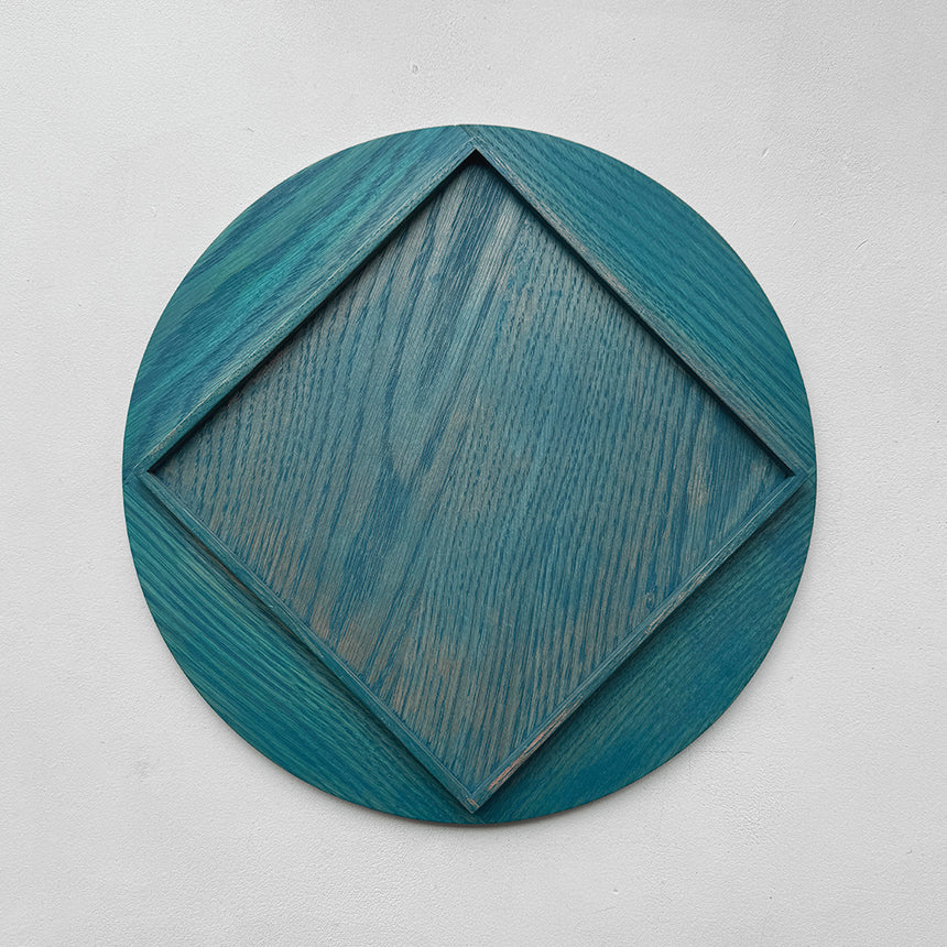 Blue Wooden Tray