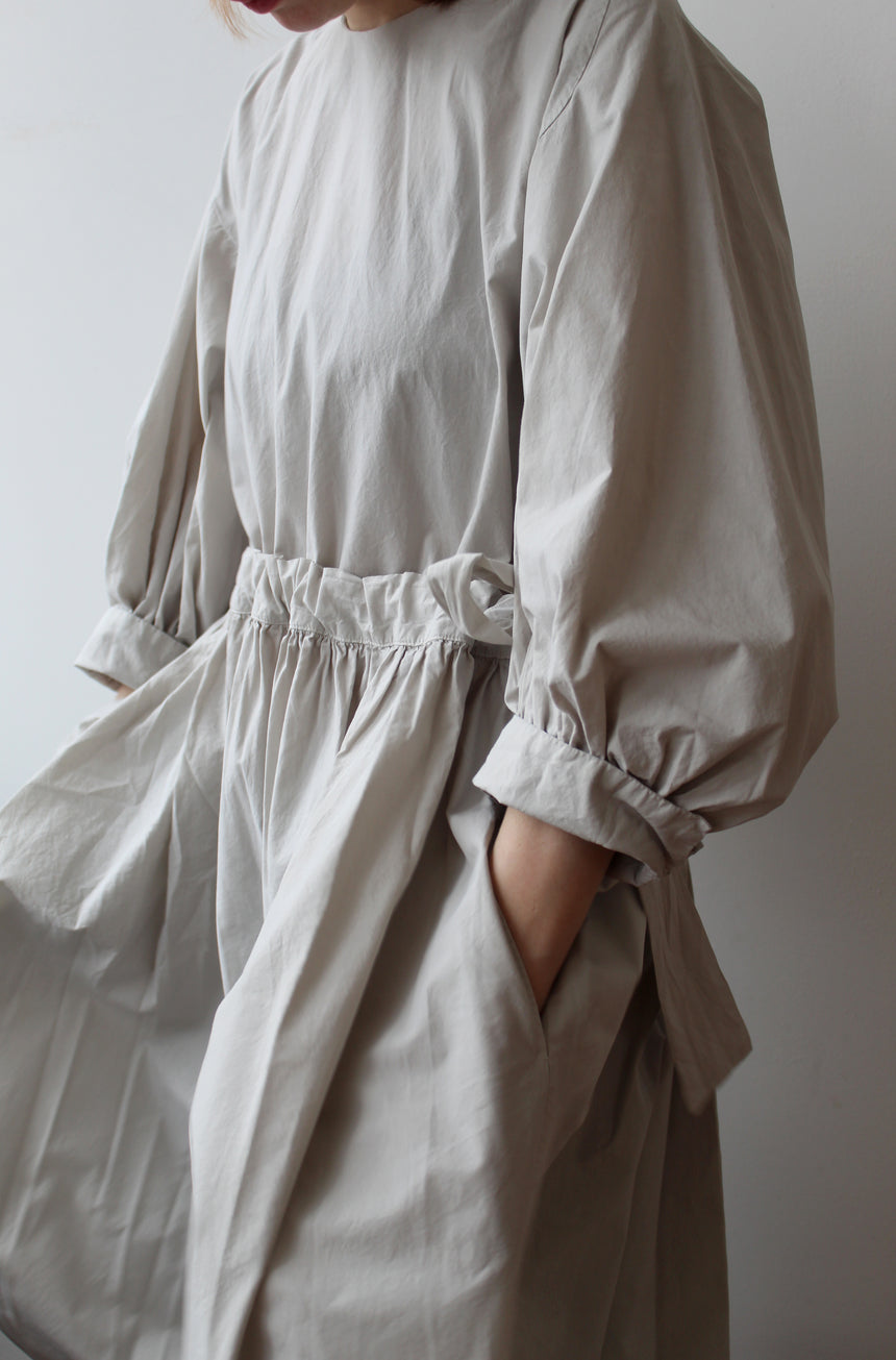 Cosmic Wonder - Cotton Silk Typewriter Farmer's Dress, Jade