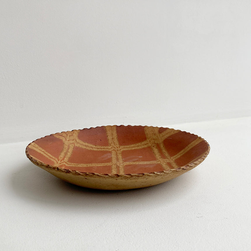 Slipware Plate w/ Urushi Lacquer 21cm III