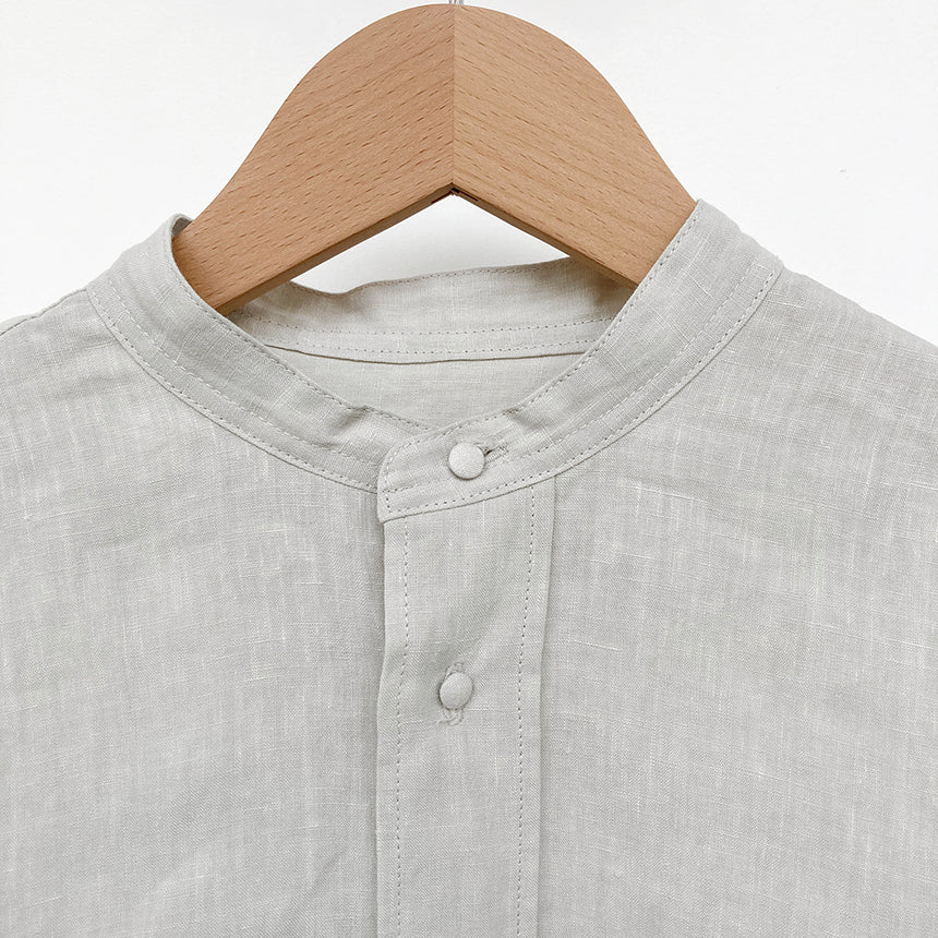 Cosmic Wonder Shirt - Light Grey Linen