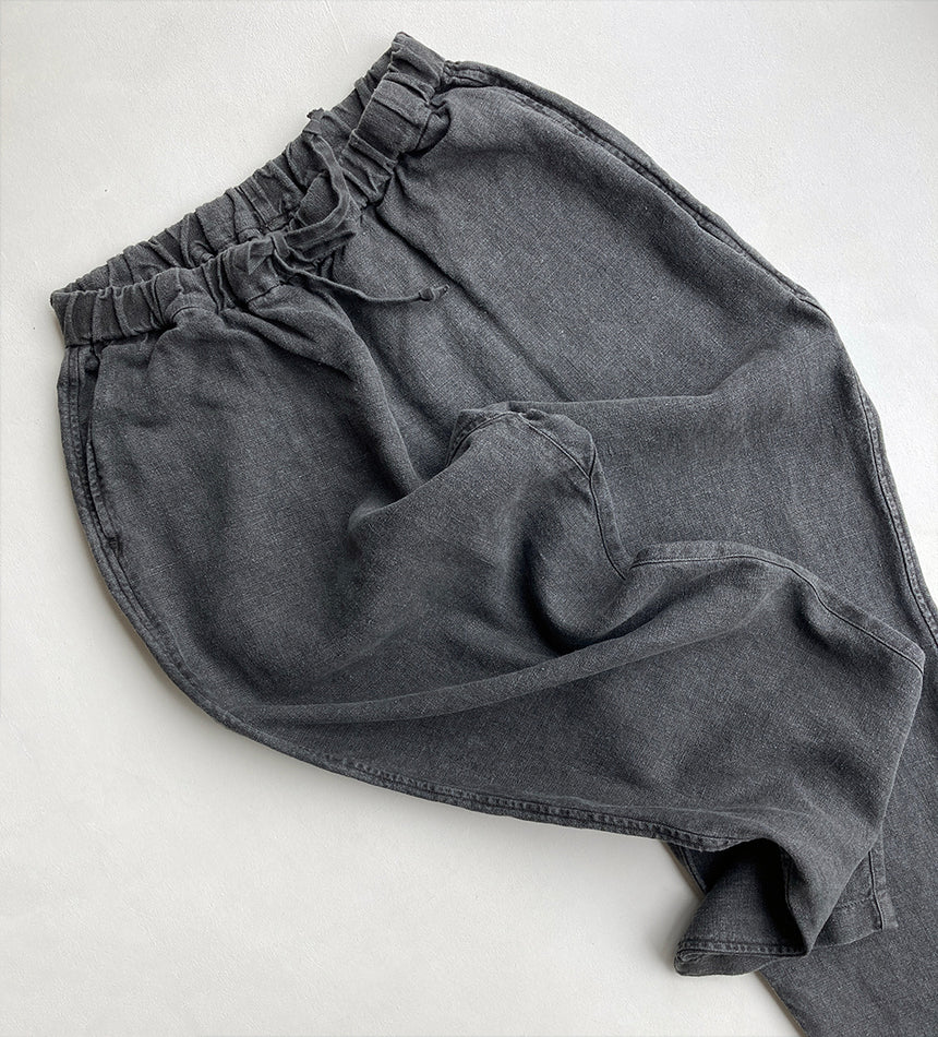 Mittan - Hemp Tapered Trousers, Ink (Unisex PT25)