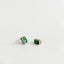 Glass Earrings: Antique Green II
