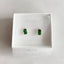 Glass Earrings: Antique Green II