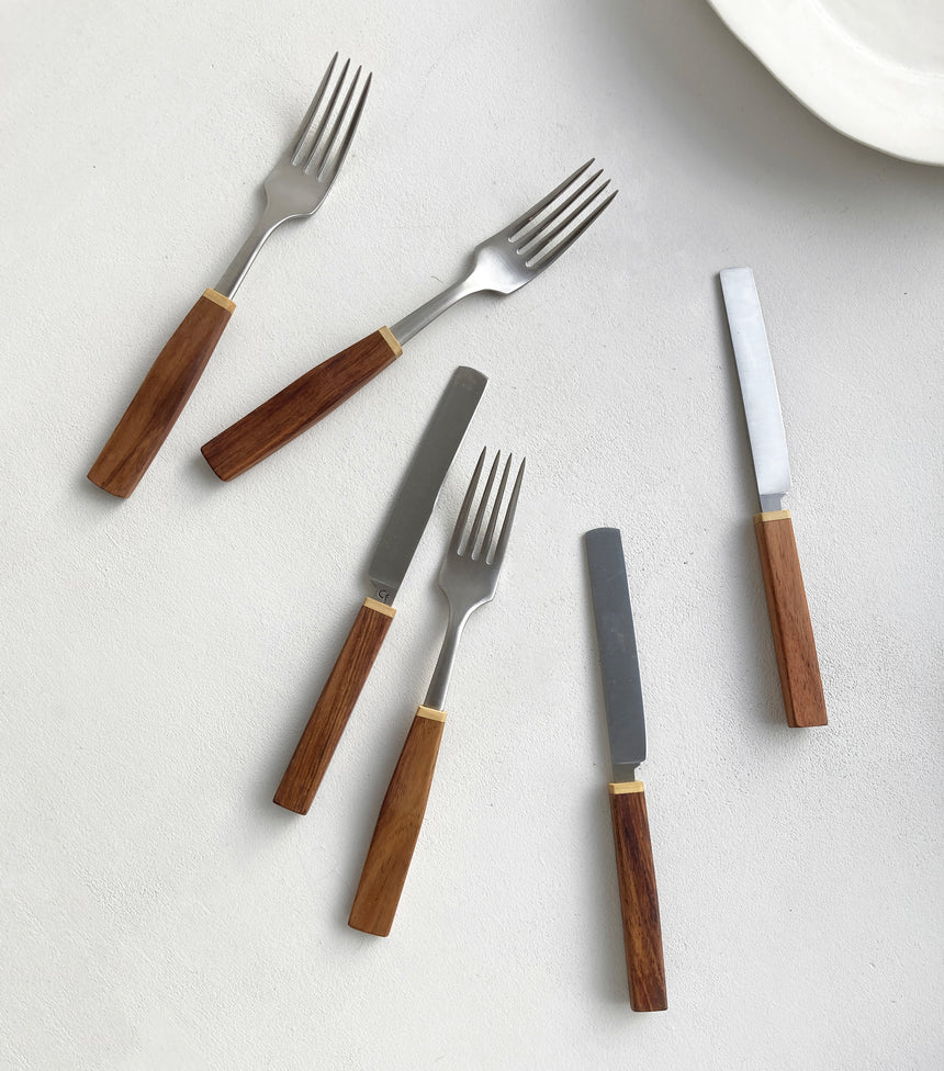 Table Knife & Fork - Acacia