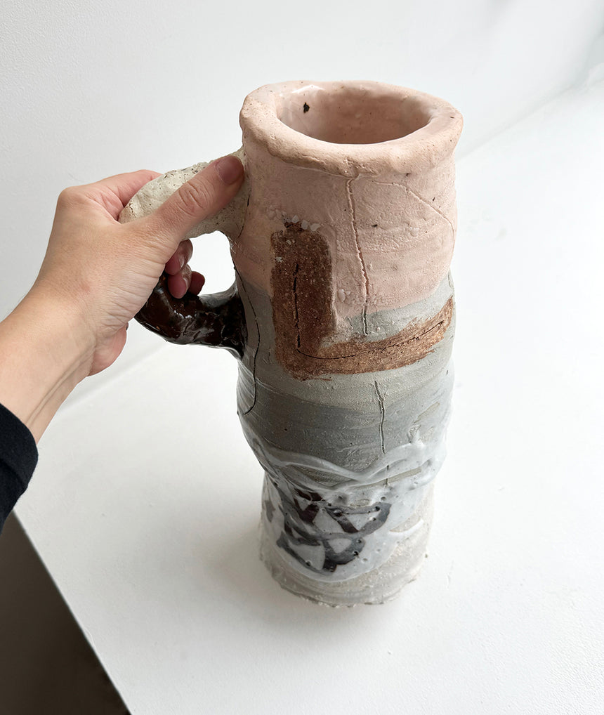Shun Kadohashi Large Vase w/Handle