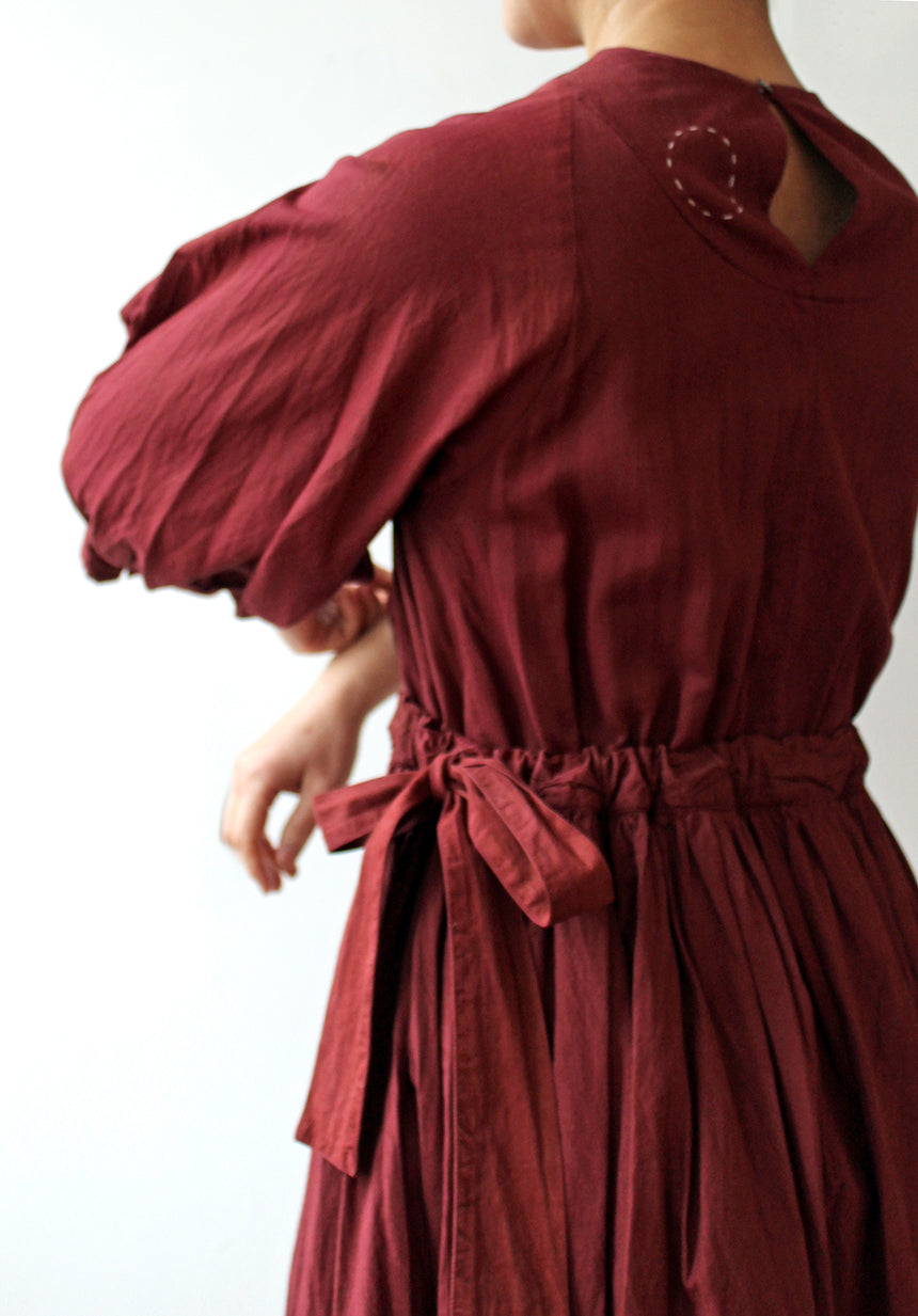 Cosmic Wonder - Cotton Silk Typewriter Farmer's Dress