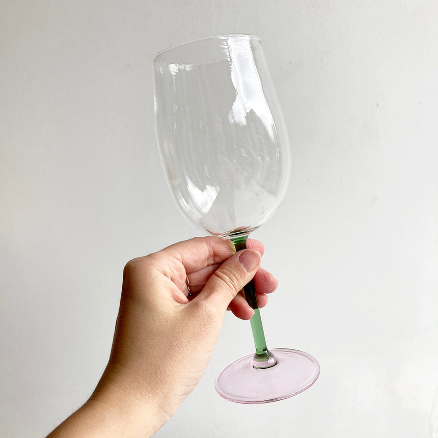 Hand-Blown Wine Glass