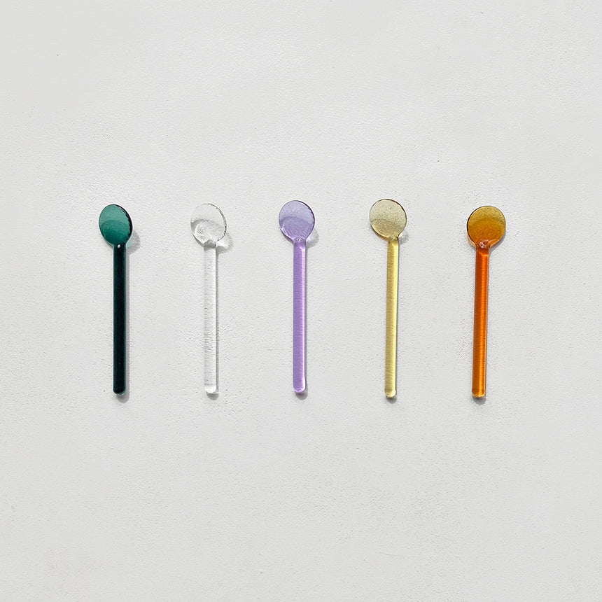 Glass Spoons by Max Frommeld