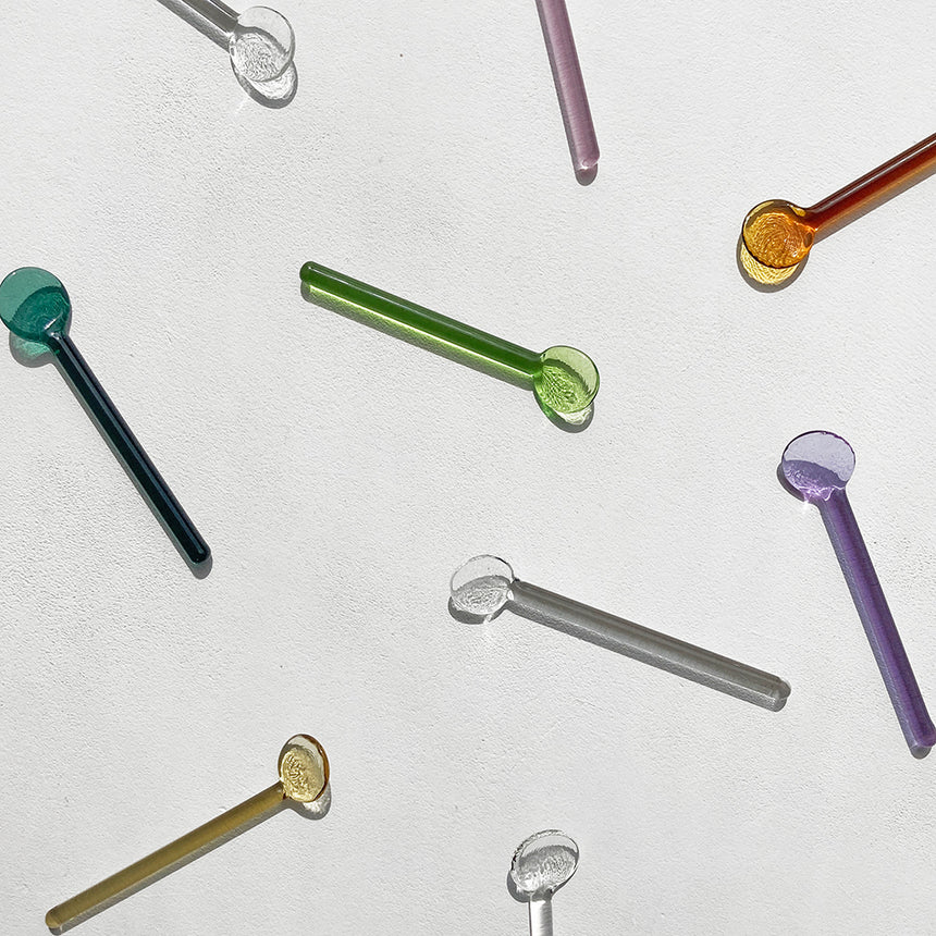 Glass Spoons by Max Frommeld