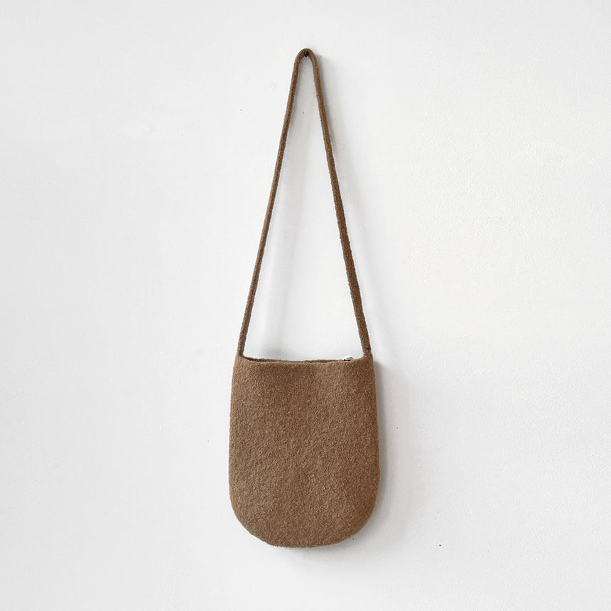 Wool Pocket Bag - Camel