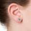 Stud Earring, Circle Bent