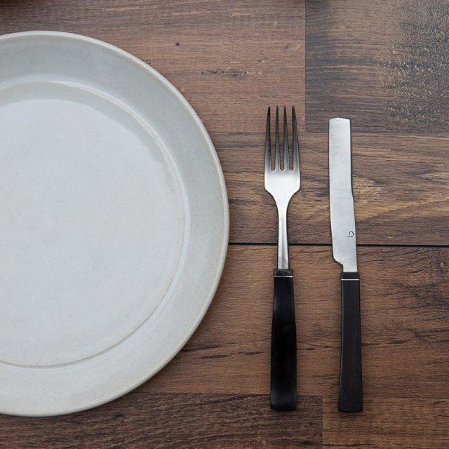 Table Knife & Fork - Blackwood-Silver