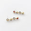 Glass Earrings: Confetti, Red