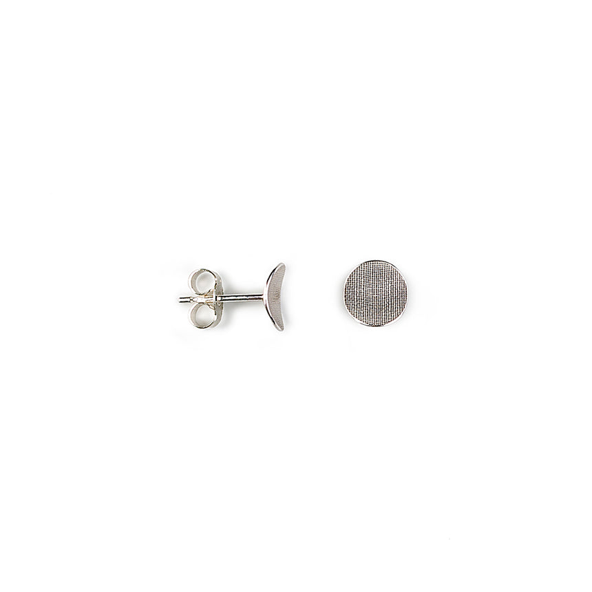 Stud Earring, Circle Curved